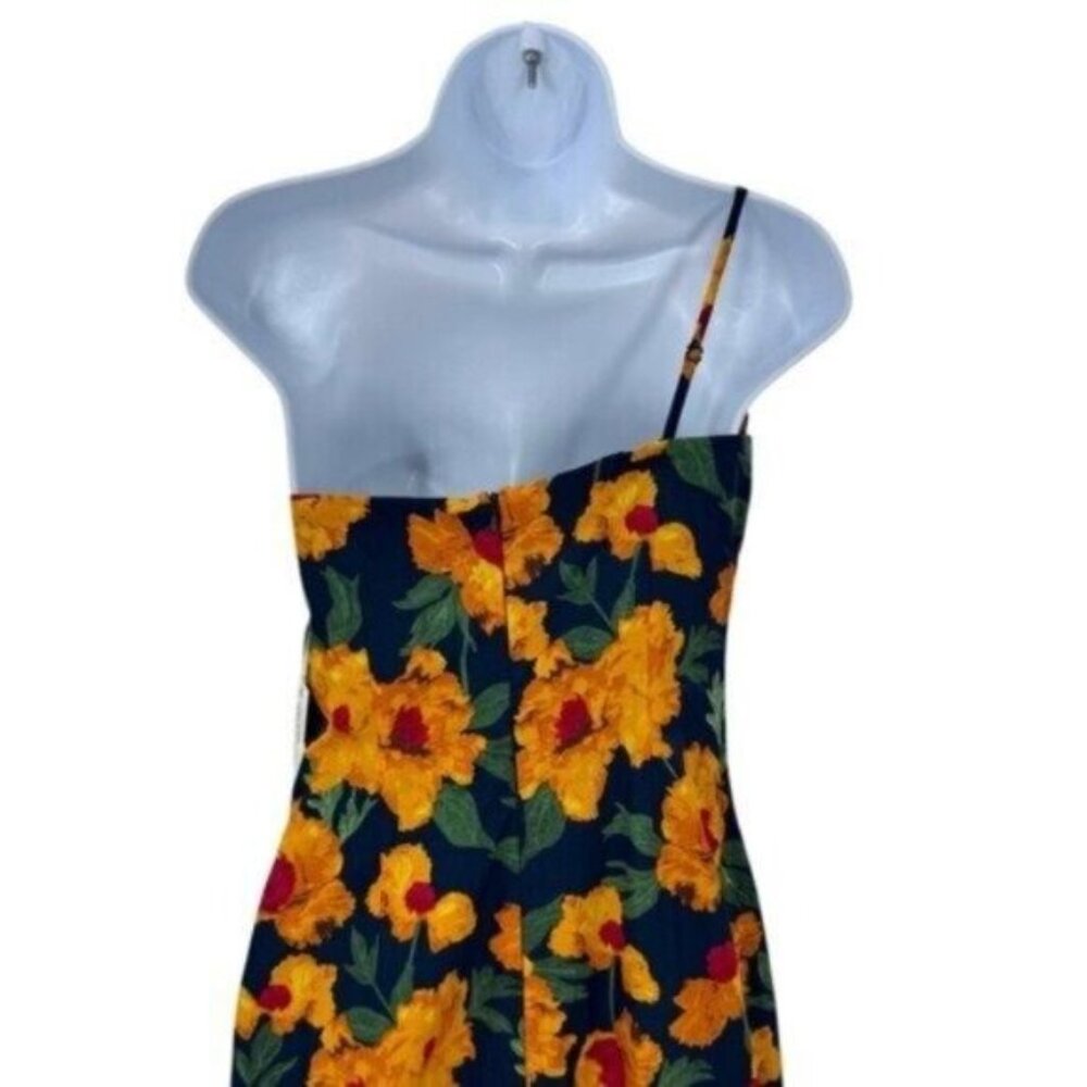 Tuckernuck (Hyacinth House) Navy Blue Dress with Yellow Floral Print - Picture 8 of 10